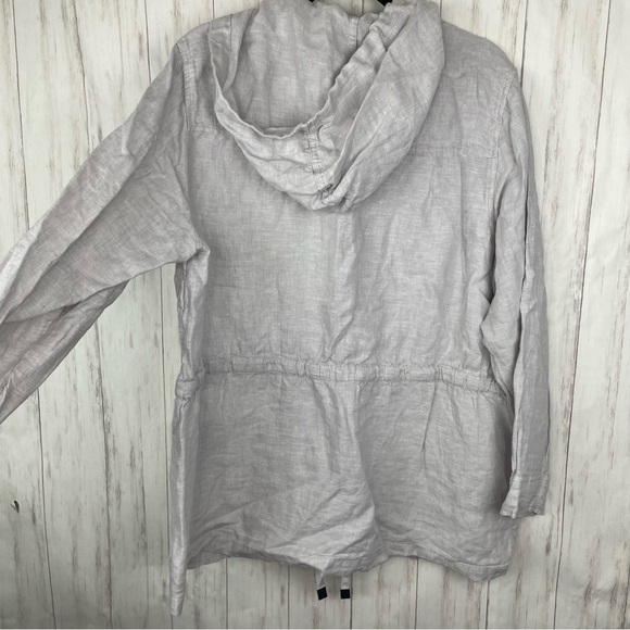 Rachel Roy 100% gray linen jacket - Picture 4 of 4